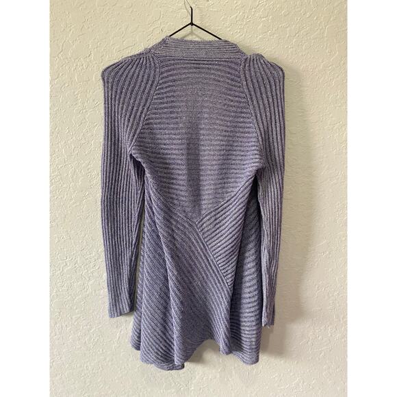 Eileen Fisher Iris Ribbed Linen Cord Sheen Shawl Collar Cardigan Size S - Picture 6 of 6
